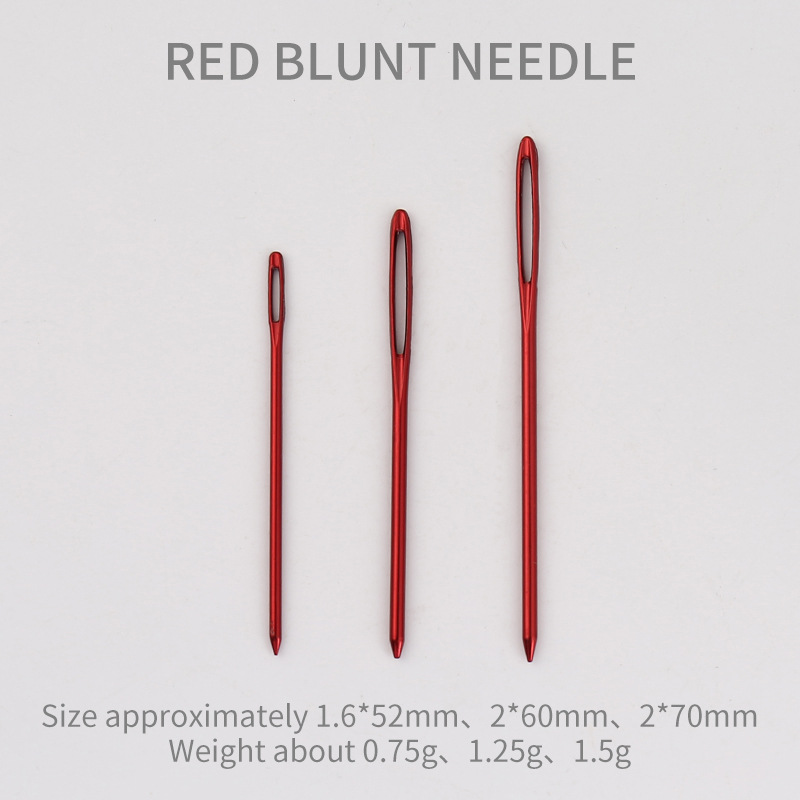 Aiguille émoussée rouge