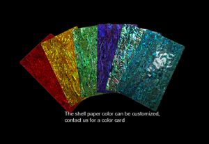 Mother of Pearl Shell Veneer <strong>Paua</strong> Abalone Paper Laminate Shell Sheet DB001 - Product Image 4
