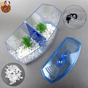 Thiết Kế Độc Đáo Aquarium Betta Fish Bowl Chia 2 Ngoài Acrylic Fish Tank Dễ Dàng Để Làm Sạch Acrylic Tank - Product Image 3