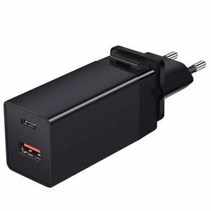 GaN 65W PD şarj çift A + C Port hızlı şarj hızlı şarj ile çıkarılabilir fiş İngiltere/ab/abd Laptop için - Product Image 3