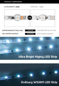SK6812 RGBW adresli rüya renk 12V 30 60 96 piksel RGBW RGB soğuk sıcak doğal beyaz 4 renk 1 Led piksel şerit işık - Product Image 6