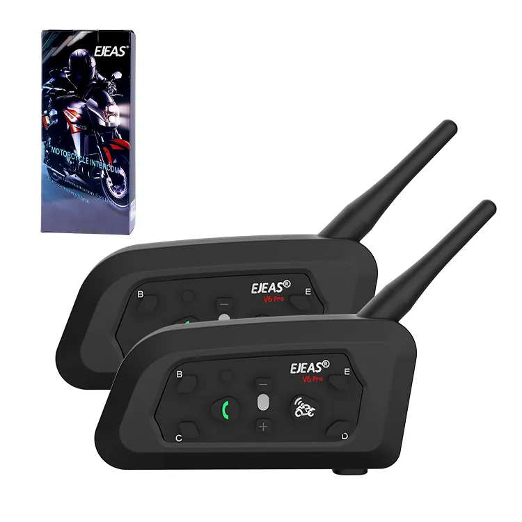 Ejeas V6 Bluetooth Helm Intercom Motorfiets Accessaries 1200 Duplo Ejeas V6 Pro 2Pcs