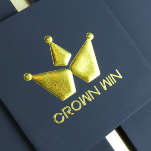 Vương miện giành chiến thắng tùy chỉnh vàng dập nóng logo đôi cửa Nước hoa Hộp Quà Tặng màu đen từ hộp quà tặng sang trọng bao bì hộp giấy - Product Image 5