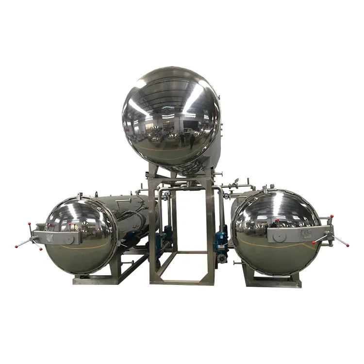Esterilizador de retorta industrial, máquina de autoclave para alimentos enlatados a vapor, precio