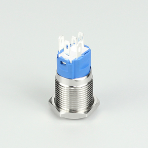 Interruttore a pulsante in metallo IP67 impermeabile da 16mm con illuminazione a LED 1NO 1NC combinazione 10A funzione di controllo Max - Product Image 2