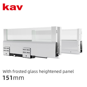 Laci furnitur listrik, perangkat keras dapur Modern untuk dinding ganda bermotor, tutup lembut teleskopik, Laci geser - Product Image 6