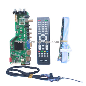 RR52C.81A液晶数字电视主板，带DVB-T2/DVB-T通用发光二极管电视主板2AV，带S2发光二极管电视驱动板 - Product Image 3