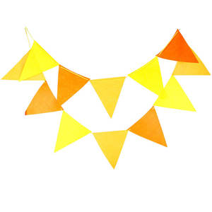 Banderines de poliéster impermeables, banderas de cadena de unión triangular rectangular, banderas de banderín triangular de equipo de fútbol, bandera triangular personalizada - Product Image 6