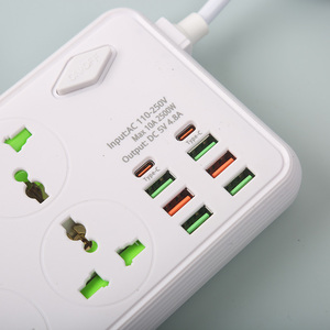 新时代耐用使用廉价电源板通用多扩展插座带USB和开关的旅行电源板 - Product Image 6