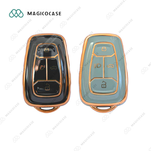 Free Samples TPU Flip Folding Car Key Case for <strong>TATA</strong> Vista Manza <strong>Indica</strong> CV4490 4-Button Key Cover with Keychain Protector - Product Image 2