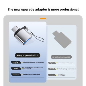 Tipo-C adattatore USB 3.0 OTG per telefoni cellulari nuova condizione materiale durevole PC iOS 15 TPC interfaccia Flash Drive Laptop DC - Product Image 2