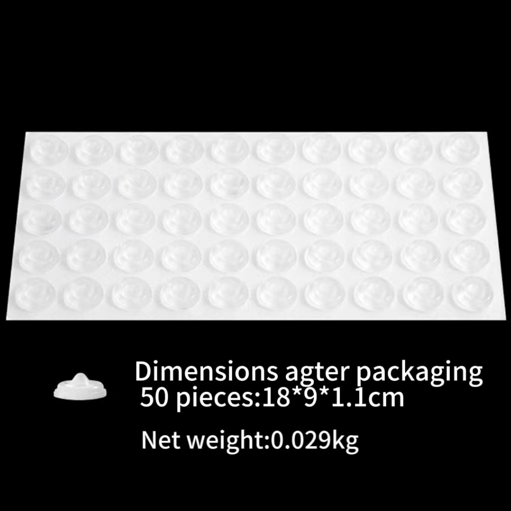 50 transparent granules per sheet