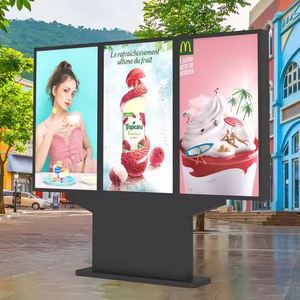 All-Element-Proof Tri-Screen Advertising Sign TriPanelPrime Three-Blade High-Impact Advertising Column - Product Image 5