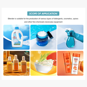 Liquid Soap Dispenser with Platform Automatic Complete Blending Plant Lotion Shampoo <strong>Mixing</strong> tank with Agitator and <strong>Heater</strong> - Product Image 2