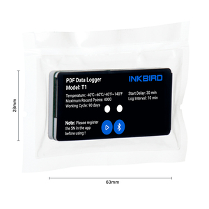 Inkbird-IBS-T1 de datos de temperatura, registrador de datos de temperatura de un solo uso, resistente al agua, cadena de frío profesional, PDF - Product Image 2
