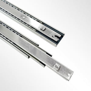 Tiêu Chuẩn Cao Mềm Đóng Ngăn Kéo Trượt Kính Thiên Văn Đẩy Mở 45Mm Đầy Đủ Mở Rộng Kênh Đường Ray Bóng Mang Tủ Ngăn Kéo Trượt - Product Image 3