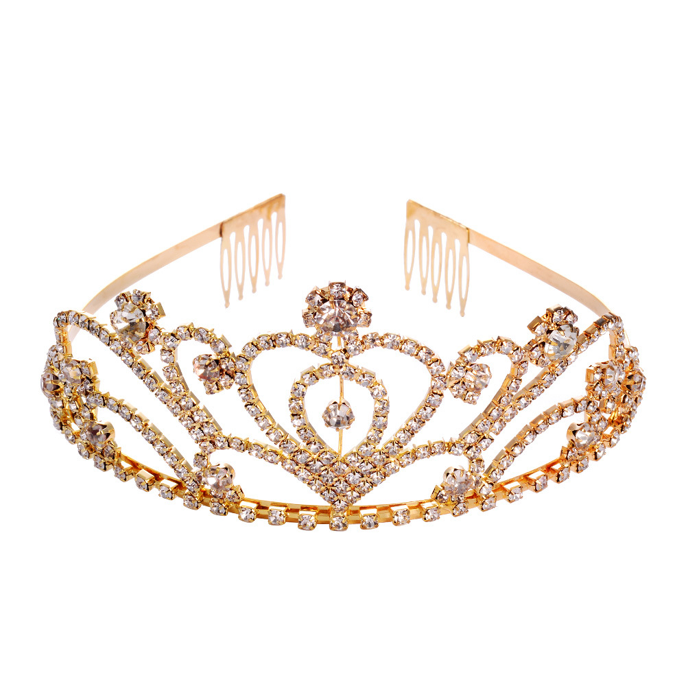 Big Peach heart golden crown