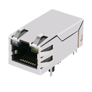 0826-1DX1-32-F uyumlu 100/1000 base-t Tab Up sarı/yeşil Led 1x1 Port 12 Pin RJ-45 bağlayıcı modülü - Product Image 1