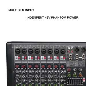 Yüksek standart ses BLC8 8 kanal dijital 99 DSP 48V Phantom güç USB çift bant-7 EQ profesyonel ses ses mikseri - Product Image 2