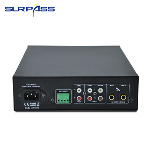 Miniamplificador de mesa activo, sistema Pa, USB, con dientes azules, compacto, con 2 entradas de micrófono