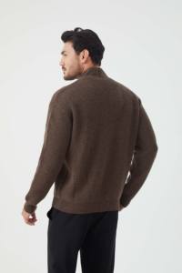 MT63 Designer Button Großhandel Herren Wolle Nylon Jacke Pullover China Hochwertige Wolle Pullover Mantel Jacke Herren - Product Image 2