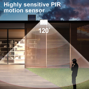 Farm Yard 16.5Ft Cable Reflector Luces de movimiento solar al aire libre con temporizador Sensor de movimiento - Product Image 3