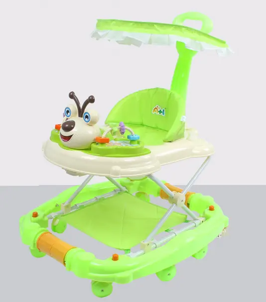 Opvouwbaar Met Handgreep Luifel En Activiteitencentrum Voor Jongensmeisjes Baby 'S 6-12 Maanden, Schommelende Baby Rollator