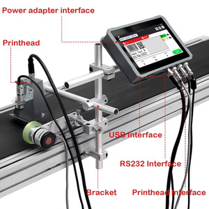 MX2PLUS Hoch geschwindigkeits-und thermisches Verfalls datum QR-Codier maschine Online-Tinten strahl drucker auf Plastiktüten - Product Image 5
