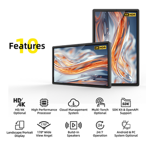 MWE 32 inç Android reklam ekranı Lcd dokunmatik duvara monte ekran Video monitörü dijital tabela - Product Image 3