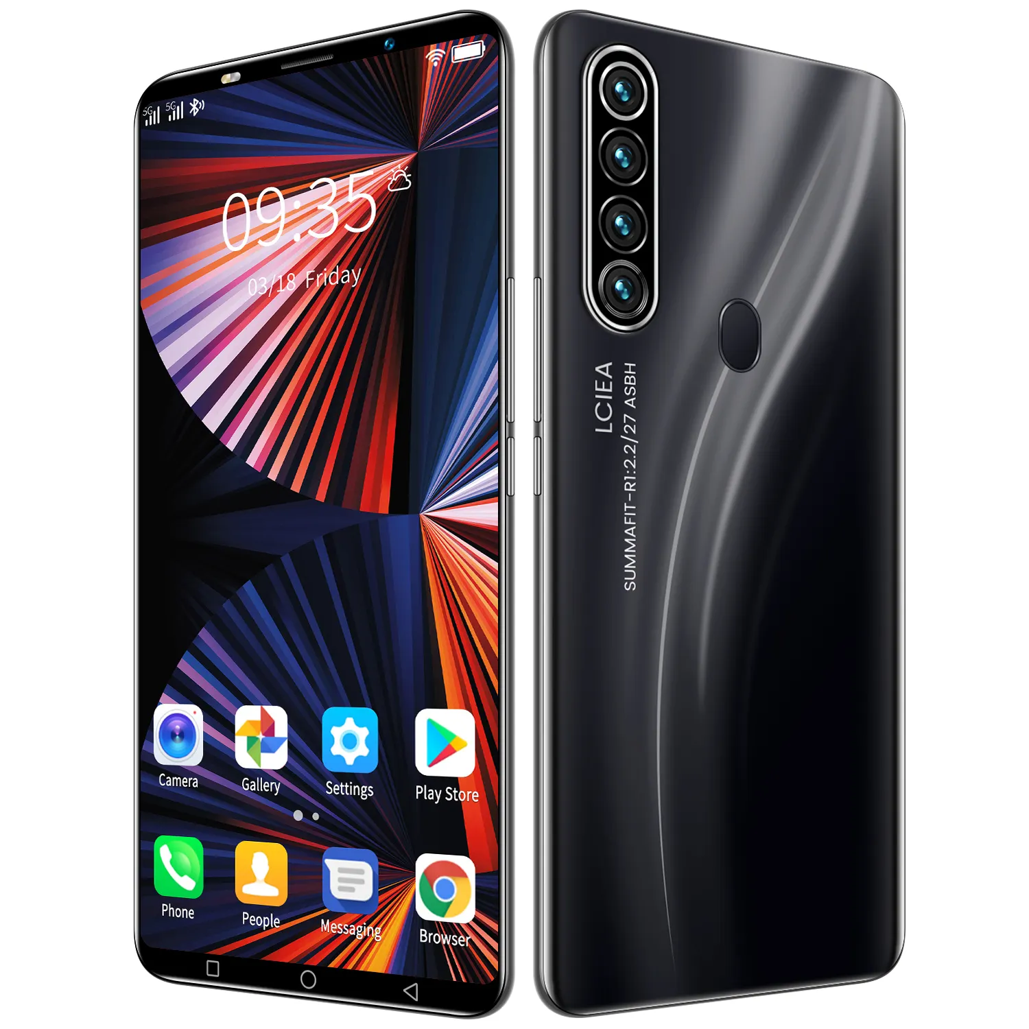 Vendita calda all'ingrosso del telefono cellulare Note80 5.8 pollici 6 + 128GB Dual SIM 4G 5G WiFi telefono cellulare di lunga durata