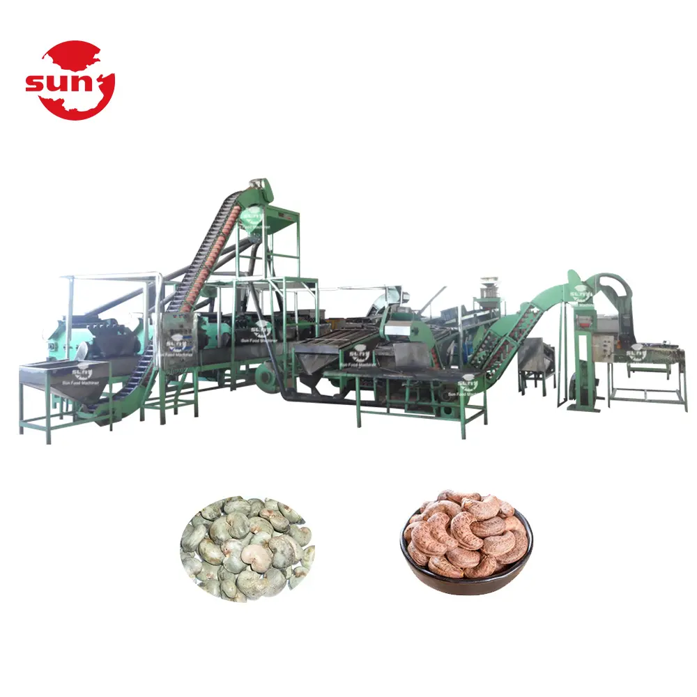 Commercial multifunctional cashew nut processing line cashew nut grading cooking machine cashew nut shelling peeling equipment