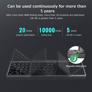 <strong>Multi</strong>-device Oem Wireless <strong>Keyboard</strong> German Qwerty Mini Wireless Small Foldable bluetooth <strong>Keyboard</strong> for Phone <strong>Android</strong> Tablet - Product Image 6