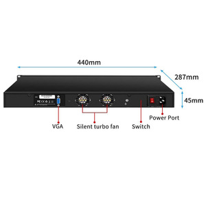 1U-989 8L Intel 1/2 HM77 FCBGA 988-NET-23 Intel Ivy Bridge Rackmount Network Security pfsense firewall computer - Product Image 2