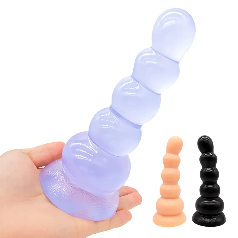 Big Beads Butt Plug Suction Cup Huge Dildos For Women Men Strap On Adult Toys Silicone Female Masturbator Dildio Anal Sex