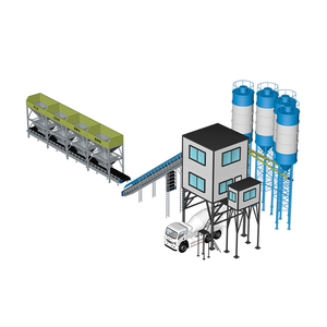 Impianto di betonaggio completamente automatico HZS90 | Uscita 90m ³/h | Sistema di pesatura controllato da Computer