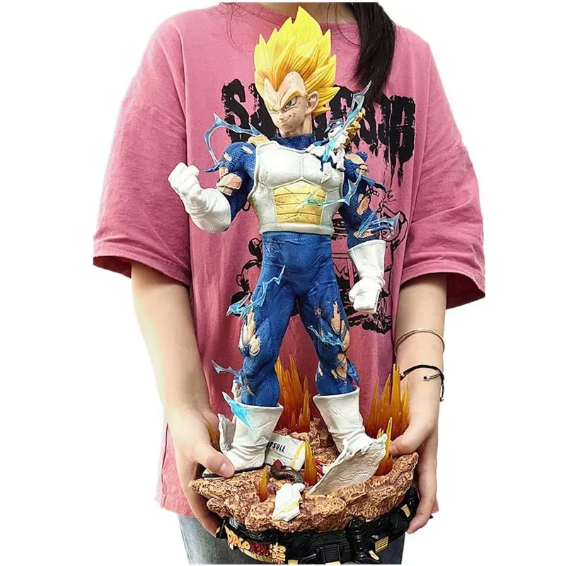 55Cm Anime Draak Met Bal Z Gk Vegeta Super Saiyan Drie Kop Actie Figuur Pvc Met Doos Beeld Beeldje Speelgoed Geschenkdoos Unisex