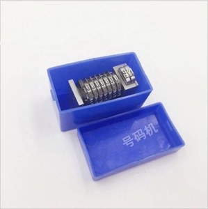 <strong>Code</strong> Numbering 7 Digital Flat Pressing Gold Steel Number Machine Self-adhesive 4X8 Cicero - Product Image 3