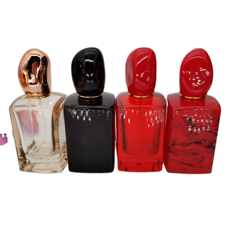 Wholesaleカスタム50ミリリットルの高級空エコフレンドリースクエア香水ボトル詰め替え香水瓶High Qualityスプレー香水