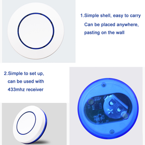 1 CH-Taste HF-Sender Drahtlose Fernbedienung 433 MHz 1527 Lerncode Remote Key Sticky Wall Panel - Product Image 5
