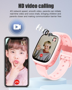 リアルタイムポジショニング4GキッズスマートウォッチAPPリモコンモニターキッズスマートガーディアン高品質トラッカーウォッチ電話ブラック - Product Image 5