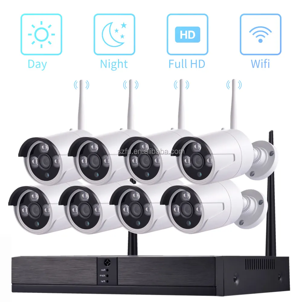 트렌드 제품 CCTV 보안 IP 8CH 나이트 비전 홈 Cctv 감시 Nvr 키트 1080P 보안 카메라 시스템 무선