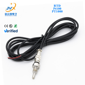 M8 * 1.25mm özelleştirilebilir paslanmaz çelik prob RTD sıcaklık sensörü OEM ve ODM desteği ile CU50 PT 100 PT 1000 PT100 - Product Image 1
