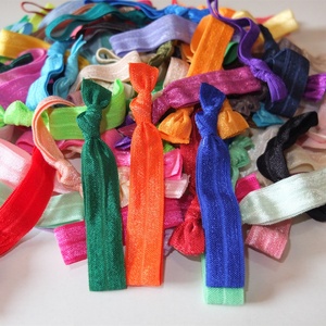 Sublimation <strong>Printing</strong> Customized Girls Hair Tie <strong>Elastic</strong> Band <strong>Custom</strong> Fold Over <strong>Elastic</strong> Design - Product Image 4