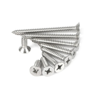M1 M1.4 M1.7 M2 M3 M4 M5 M6 M8 A2 304 paslanmaz çelik DIN7050 Phillips düz havşa başkanı kendinden dokunarak vida çapraz ahşap vida - Product Image 3