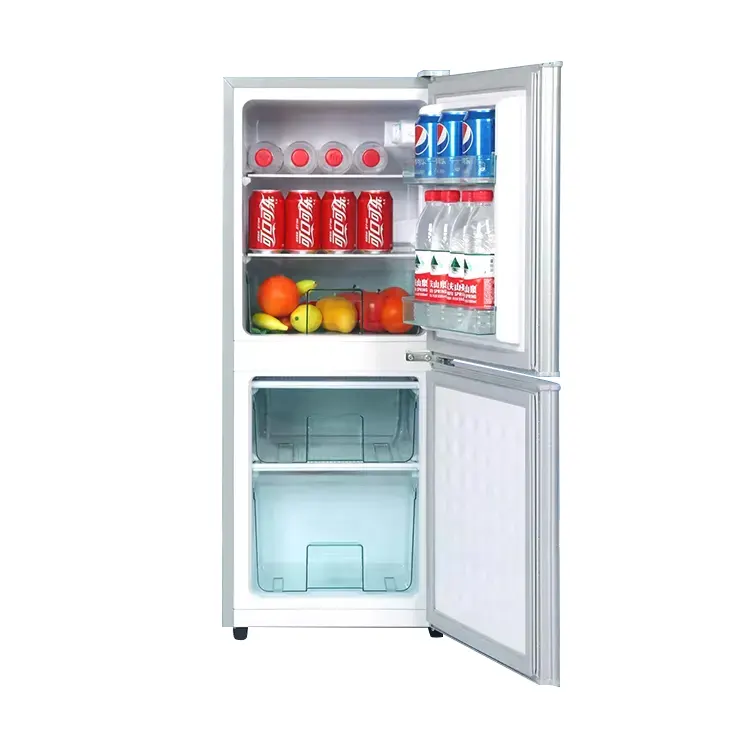 Refrigerador inteligente montado en la parte superior, refrigerador de doble puerta para hotel y hogar, superventas