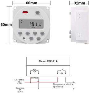 16A 110V/220V LCD Digital programmier barer Timer-Schalter/CN101A Timer-Relais schalter