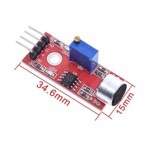 KY-037 4pin sensore di rilevamento del suono vocale modulo AVR PIC analogico sensori di uscita digitale per Arduino - Product Image 2