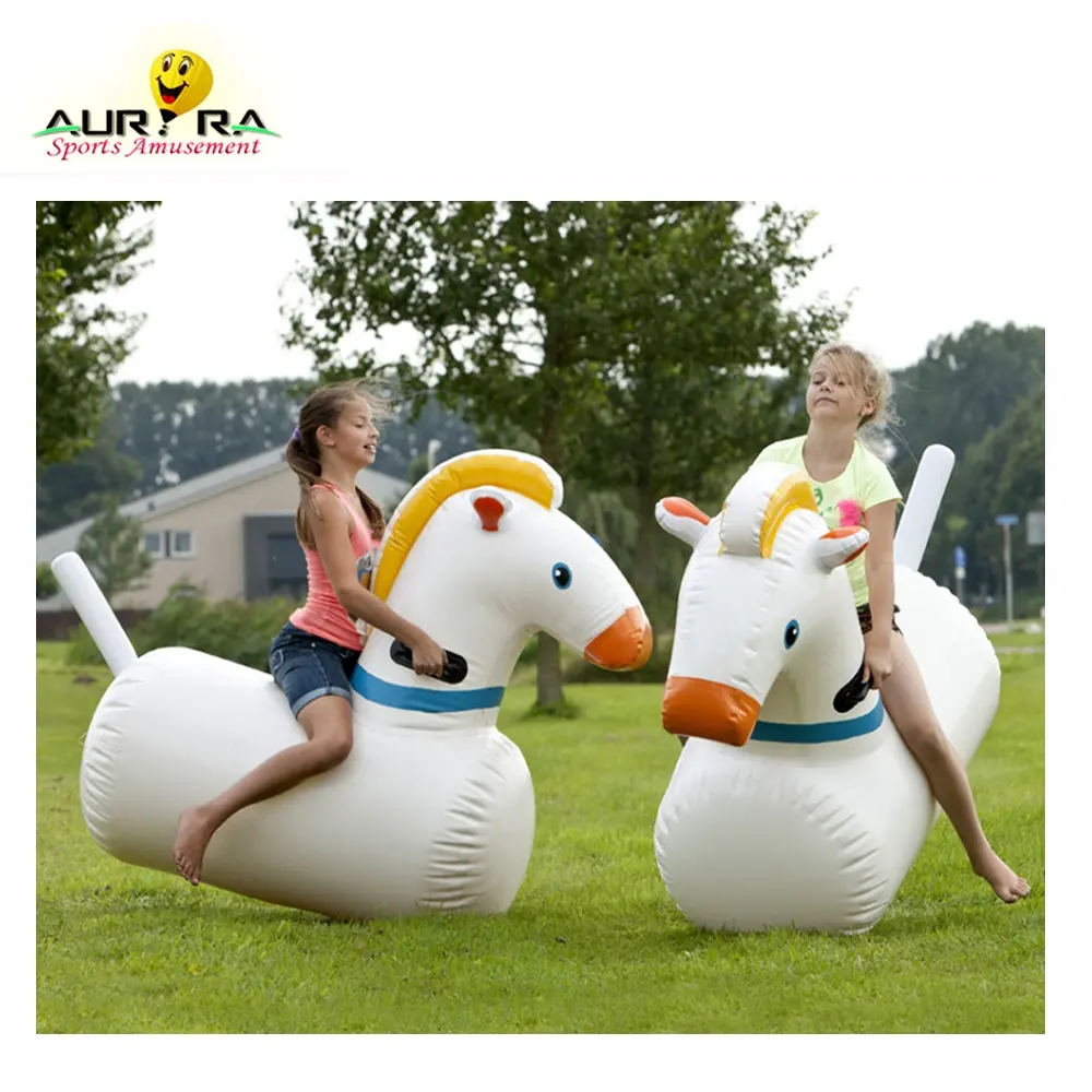 Juego de caballo de carreras de poni Hop inflable divertido en venta