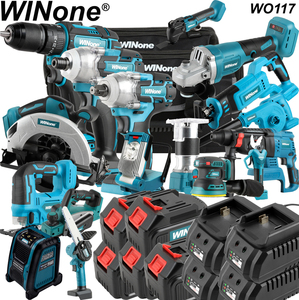ツール12in1セットmakas18v21vブラシレスリチウムイオンバッテリー12ツールコードレス電動工具コンボキット - Product Image 2