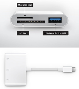 USB C sd卡读卡器，适用于iPhone 15 16/iPad/Mac/笔记本电脑，适用于IMac的usb-c/Type C存储卡适配器，iPad Pro Air Mini，MacBook - Product Image 2